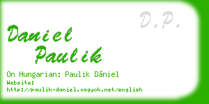 daniel paulik business card