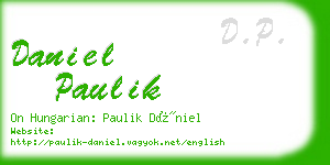 daniel paulik business card